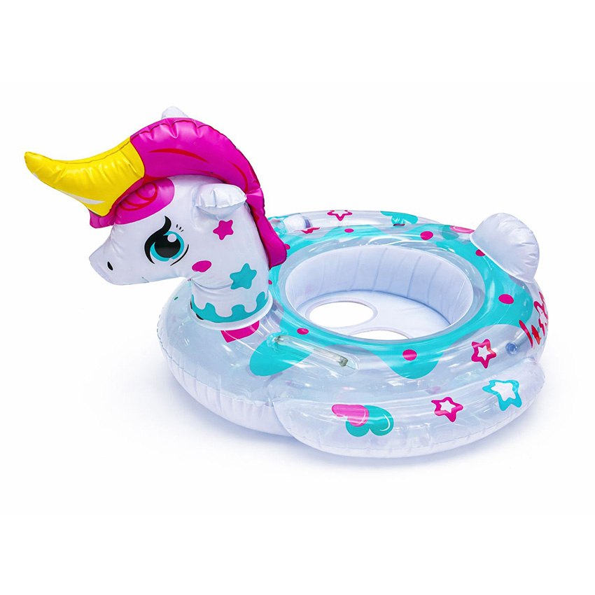 003488 Salvagente Unicorno Bambini con mutandina - Gonfiabile Colorato con Schienale - immagine 1