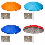 Ombrellone Mare 240 cm Antivento con Protezione Solare - 16 Stecche in Fiberglass 30/35 mm - immagine 2