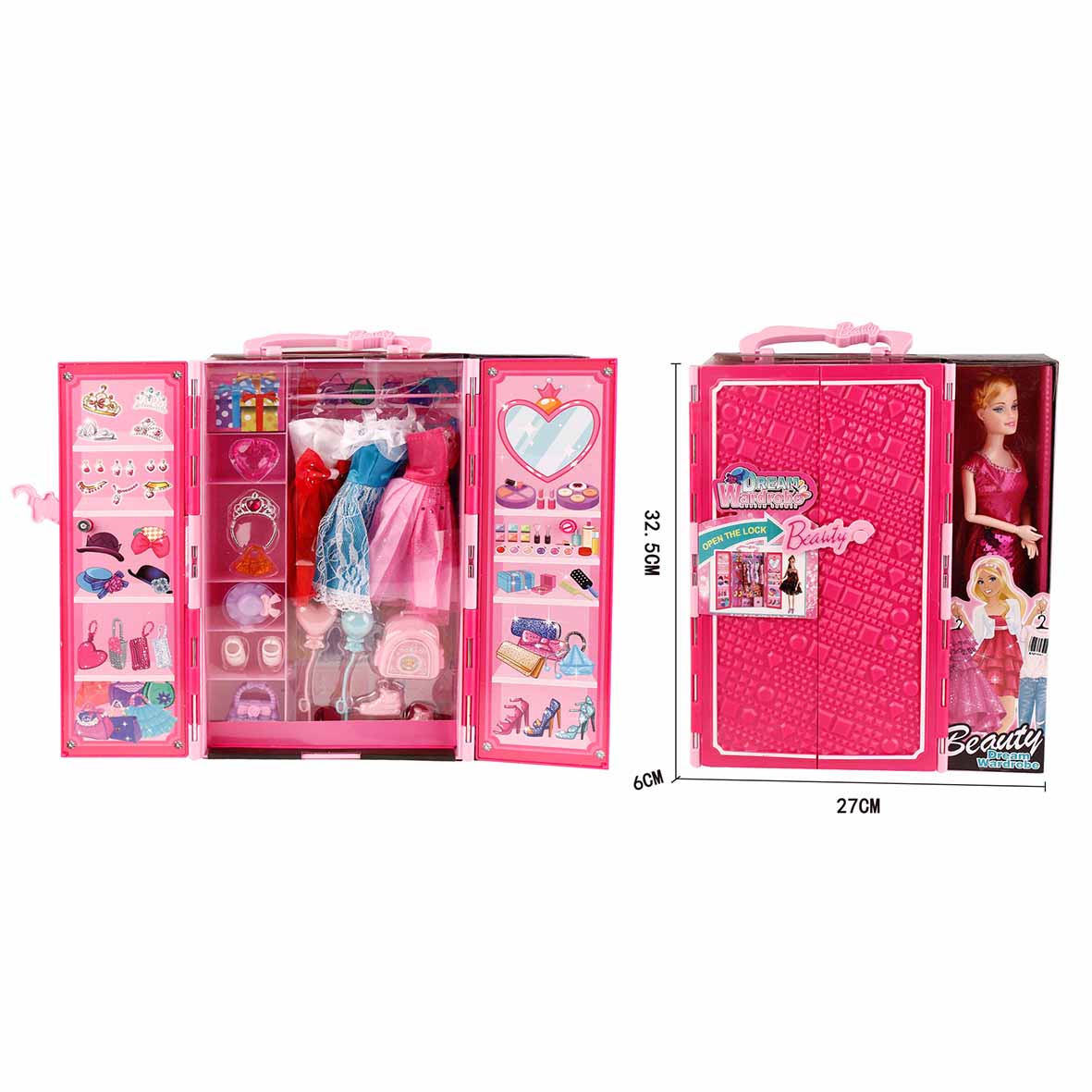 Bambola20con20guardaroba-8001968535551.jpg Bambola con Guardaroba Dream Wardrobe - immagine 1