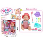 Bambolotto Baby Cute con Cappellino e Accessori