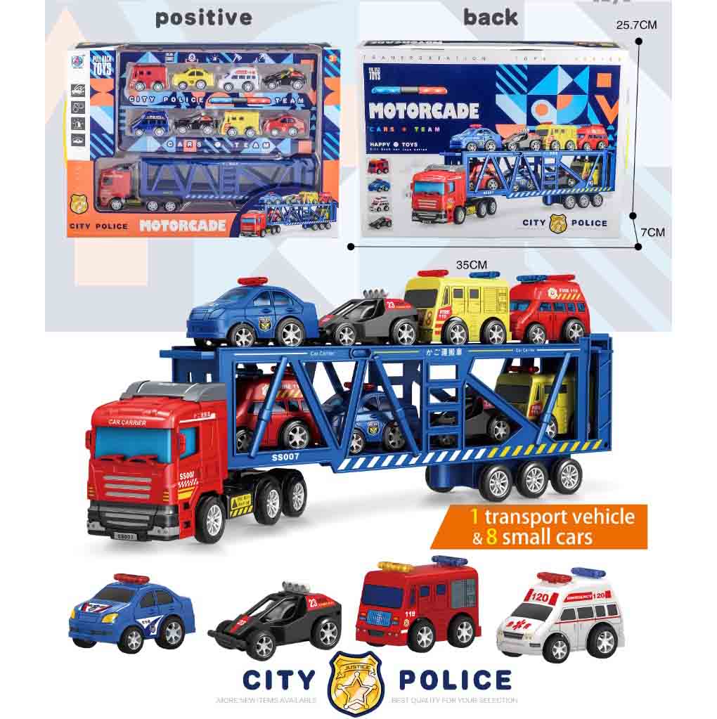 Camion20trasportatore-8001968534028.jpg Camion con macchinine Polizia - immagine 1