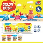 4 Vasetti di Plastilina Colorata