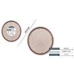 Set 2 Teglie Pizze bordo Basso, Liscia e Forata da Forno Antiaderente, Acciaio al Carbonio D. 33 cm - immagine 2