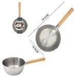 Pentola Yukihira Giapponese in Acciaio Inox e manico in Legno D.20 cm - immagine 2