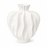 Vaso Decorativo Bianco Cuore Effetto Materico - Design Scultoreo